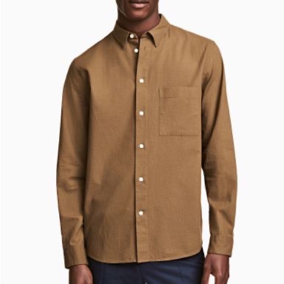 H&M Other - H&M | Men’s Linen Blend Regular Fit Button Down Shirt